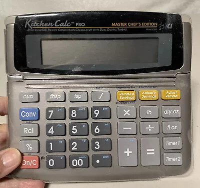 Kitchen Calc Master Chefs Edition Model 8305 • $31.92