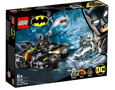 Lego DC Super Heroes 76118 BATMAN: MR. FREEZE BATCYCLE BATTLE New Sealed • $50