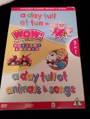 A Day Full Of Fun DVDS Favourite Nursery Rhymes And Songs • £2.50