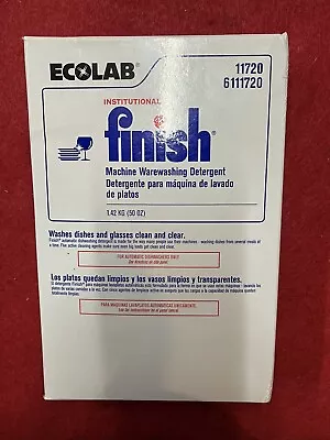 Ecolab Institutional Finish Machine Dishwashing Warewashing Detergent 50 Oz • $29.99