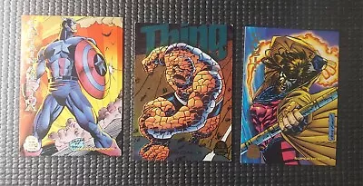 1994 Marvel Universe Series 5(fleer) Lot Of 3 Cards Inc Power Blast The Thing • $12