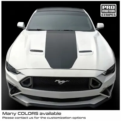 Ford Mustang 2005-2023 Hood MACH1 Style Stripe Decal MACH 1 (Choose Color) • $56