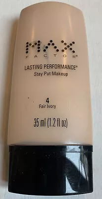 Max Factor Lasting Performance Stay Put Makeup #4 Fair Ivory 35ml 1.2Fl Oz NEW! • $40