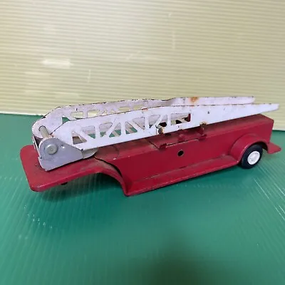 Vintage Metal Tonka Red Fire Truck Trailer With Ladder 60’s 70’s? 8” • $12