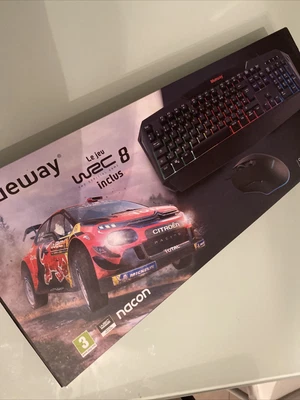 $193.89 • Buy Bundle Pack PC Blueway Nacon WRC 8 +Keyboard+Mouse Gaming Pure Simulation