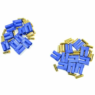 20Pcs EC5 Device Connector Plug For RC Car Plane Helicopter Battery Lipo Blue US • $8.99