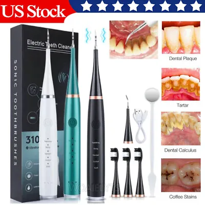 $8.95 • Buy Ultrasonic Tooth Cleaning Wand Dental Electric Teeth Brush Plaque Stains Removal