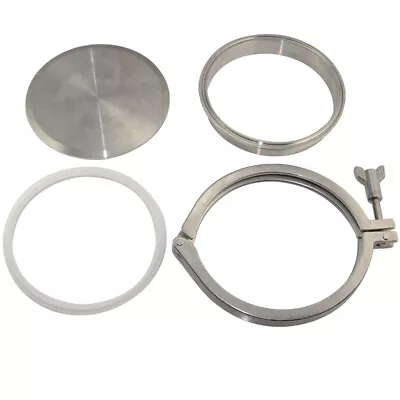 OD 1.5  - 8  Sanitary Weld On Ferrule + Tri Clamp + PTFE Gasket + End Cap SS 316 • $10.66