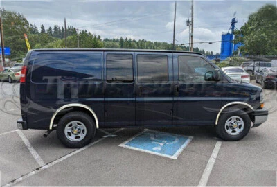 $159.99 • Buy For:2003-2015 Chevy Express Van/GMC Savana Stainless Fender Trim 4Pc 2  Full