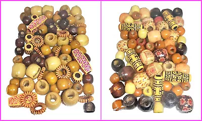 Wooden Hair Beads Braid Dreadlock Beads Accessories For Braids • $6