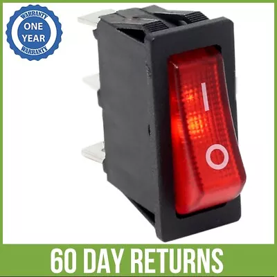 $11.95 • Buy Zing Ear ZE-235L Replacement Lighted Rocker Switch On Off SPST Snap-in 3 Prong