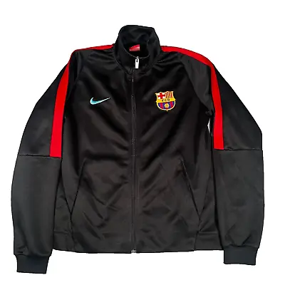 Nike Soccer Barcelona Track Full Zip Jacket Size S Black • $24.99