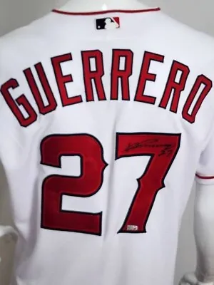 Vladimir Guerrero Sr Authentic MLB LA Angels Autographed Signed Jersey Team COA • $240