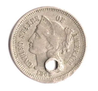 $18.99 • Buy US 1865 Three Cent Nickel 3c Circulated