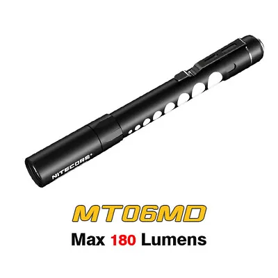 NiteCore MT06MD 180 Lumen Pocket Medical Penlight Flashlight With Pupil Gauge • $31.95