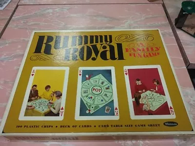 Whitman Rummy Royal Poker Board Game W/cards & Chips Complete Vintage 1965 • $24.99