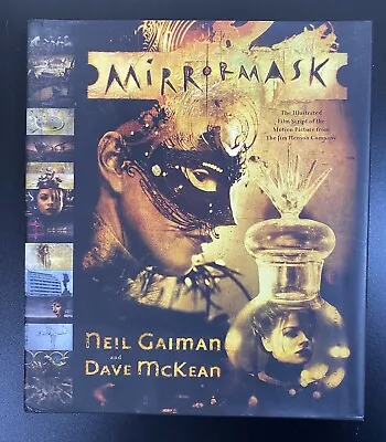 Signed Neil Gaiman Mirrormask Hardback Illustrated Film Script Dave McKean HC • £29.95