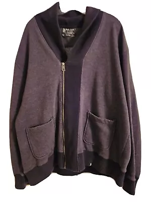 Marc Ecko Cut & Sew Gray Black Pullover Sweater Zip Front 2XL • $19.99
