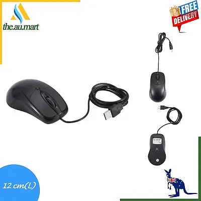 $5.62 • Buy Wired Mouse For PC Laptop Computer Wheel Black USB Optical Wired Mouse Scroll