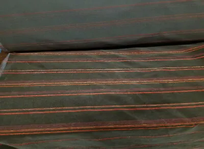 JB MARTIN  MOHAIR  Stripe Fabric  Brown WOOL VELVET FABRIC SOLD BY YARD • $65