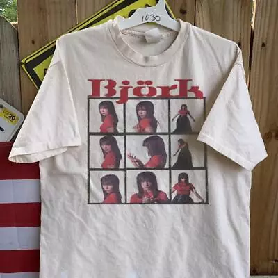 Bjork T Shirt 90s White Short Sleeve Tee Classic Unisex Men Women PA8342 • $18.99