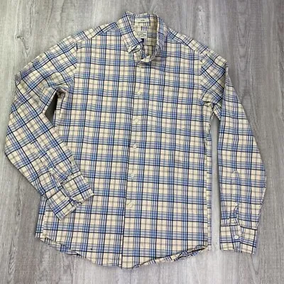 J. Crew Secret Wash Shirt Plaid Long Sleeve Slim Fit Button Down Stretch Size S • $11.80