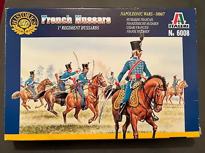 Italeri French Hussars Napoleonic Wars Model Soldiers Horse Soldiers 6008 • £10