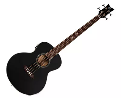 Ortega Guitars D7E-SBK-4 Deep Series Medium Scale A/E Bass - Black • $369.99