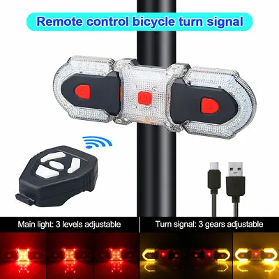 $28.99 • Buy Wireless MTB Bicycle Turn Signal Light Waterproof Lamp Mountain Bikes Road Bike