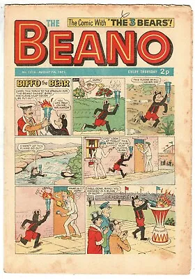 The Beano #1516 7th August 1971 Dennis Menace Minnie Minx - Combined P&P • £1.75