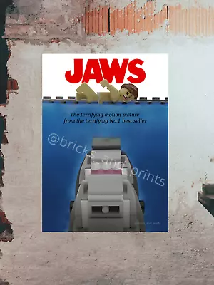 LEGO Jaws Movie Poster - Custom Print - A2 Size • $26