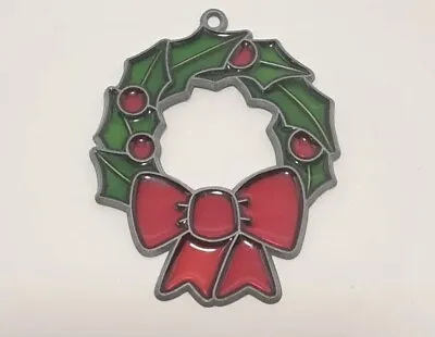 Vintage Christmas Makit & Bakit Ornament Suncatcher  Wreath • $4.99