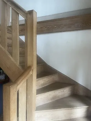Reclaimed Lined Oak Staircase And Balustrade/handrail • £2800