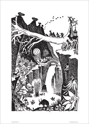 Moomin Poster Moominpappa Exploits Tove Jansson 50 X 70 Cm • $22.50