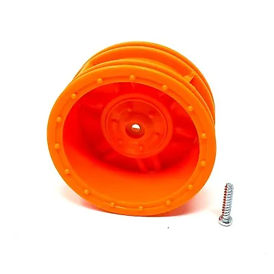 Maisto R/C Rock Crawler Toy Vehicle Orange Front Wheel Barrel Replacement Part • $8