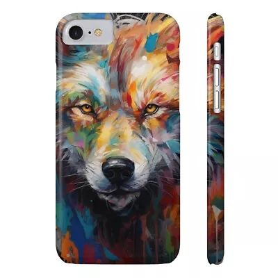 Colorful Abstract Wolf Durable MagSafe Cases • $14.93