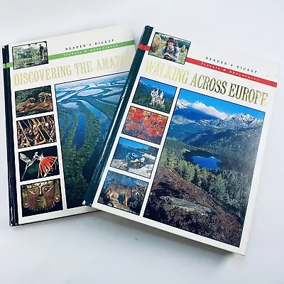 Readers Digest Coffee Table Book Bundle: Discovering Amazon + Walking Europe • $59.88
