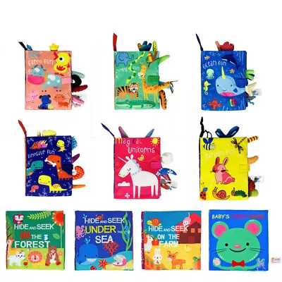£5.99 • Buy Animals Tails Cloth Book Baby Kids Cloth Development Books Educational Toys UK