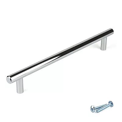 £3.87 • Buy M4TEC Chrome Kitchen Cabinet Door Handles Cupboard Drawer Bedroom Furniture Pull