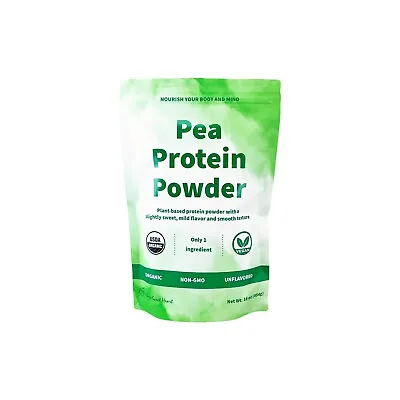 Organic Pea Protein Powder - Vegan - Non GMO 1 LB • $15.95