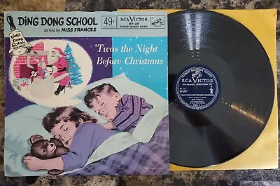 Miss Frances Twas The Night Before Christmas 10  78 RPM RCA VICTOR BY-28  • $16.96