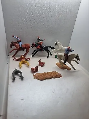 Vintage Timpo Figures Job Lot.vintage Timpo Wild WestMexicanindians Horses  • £19.99