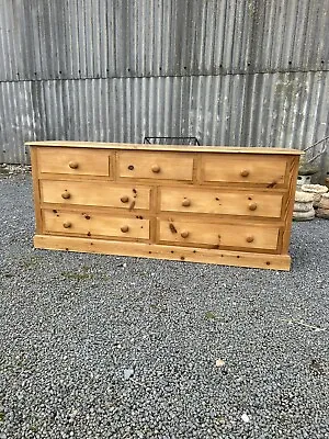 Solid Pine Merchants Chest Of Drawers • £350