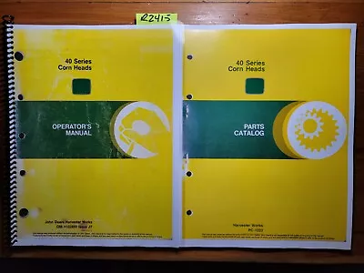 $22.99 • Buy John Deere 40 546 642 643 644 645 842 843 844+ Corn Head Operator + Parts Manual