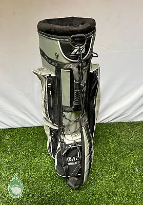 Used Mizuno 4-Way Cart/Carry Golf Bag Grey 4 Pockets W/ Rainhood & Strap • $119.99