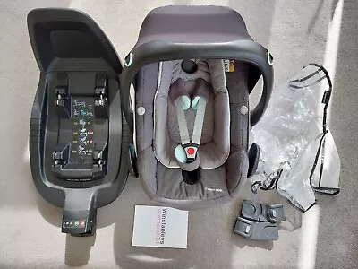£10 • Buy Maxi Cosi Pebble Plus Car Seat, Newborn Insert, Isofix Base, Rain Cover,Adapters