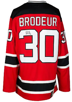 Martin Brodeur Signed Red Fanatics New Jersey Devils Vintage Hockey Jersey JSA • $399.99