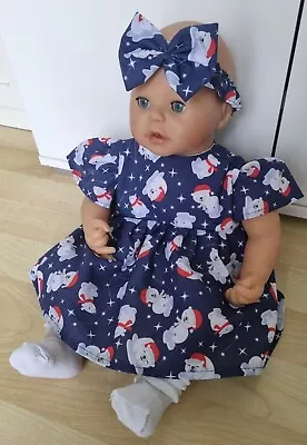 £8.99 • Buy Baby Annabell Or 18 To 20 Inch Dolls 3 Piece Polar Bear Christmas Dress Set (56)