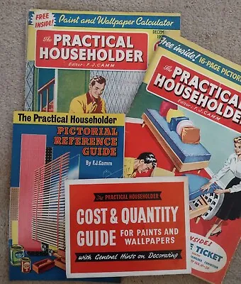 Practical Householder Dec 58 & Mar 59 - With Free Gifts!!  Paint/Wallpaper Guide • £5.99