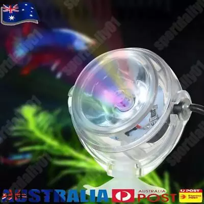 - Mini Waterproof Aquarium LED Spotlight Fish Tank Underwater Lamp (Colorful • $11.69